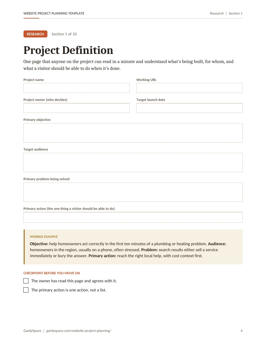 Project definition